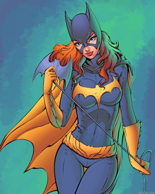Batgirl Superhero Paint By Numbers.png