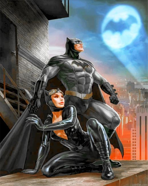 Batman And Catwoman Paint By Number.png