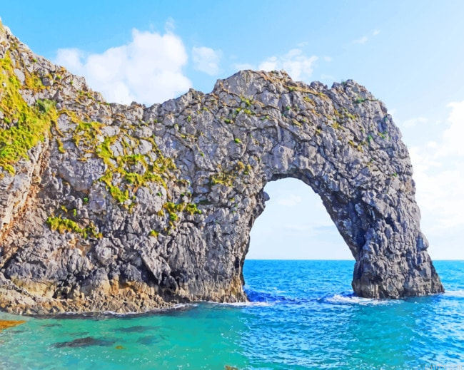 Bay Beach Arch Shape Hill Paint By Numbers.png