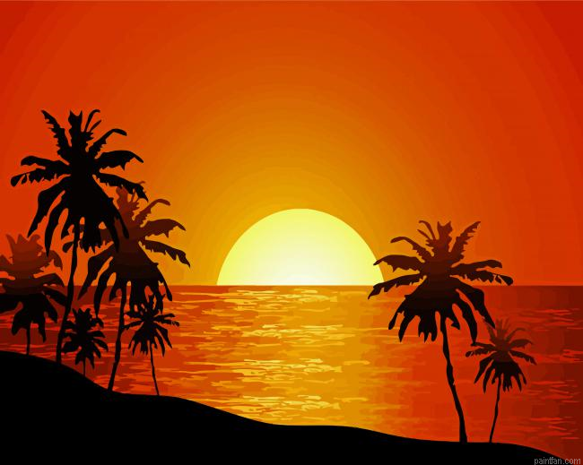 Beach And Sunset Paint By Numbers.png