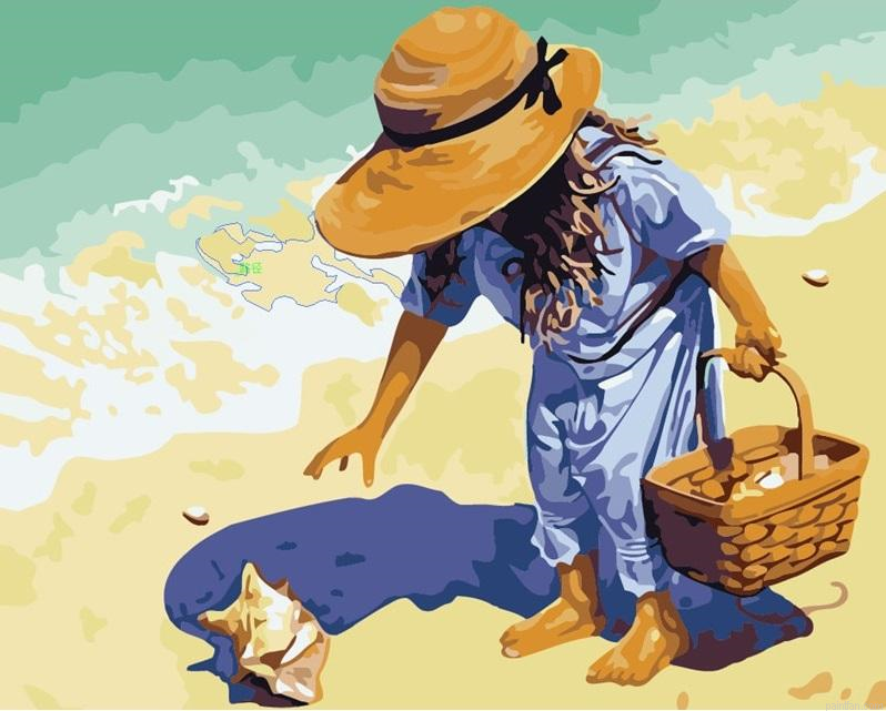 Beach Girl Paint By Numbers.png