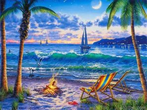 Beach Night Paint By Numbers.png