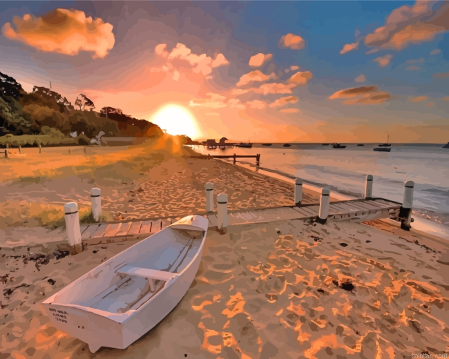 Beach Sunrise Paint By Number.png