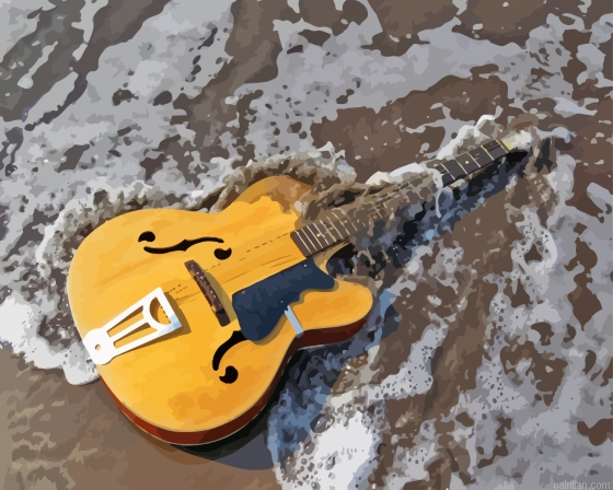 Beach Waves Guitar Paint By Numbers.png