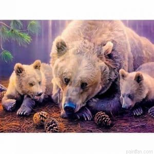 Bears Animals Paint By Numbers.png