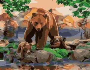 Bears Family Paint By Numbers.png