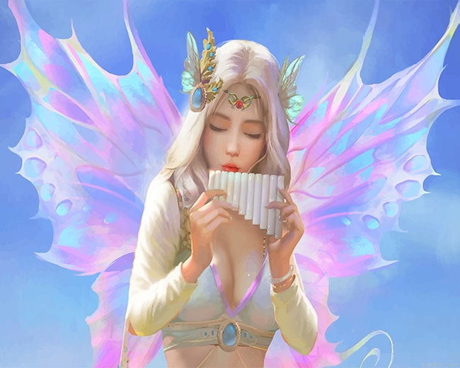 Beautiful Blonde Fairy New Paint By Numbers.png