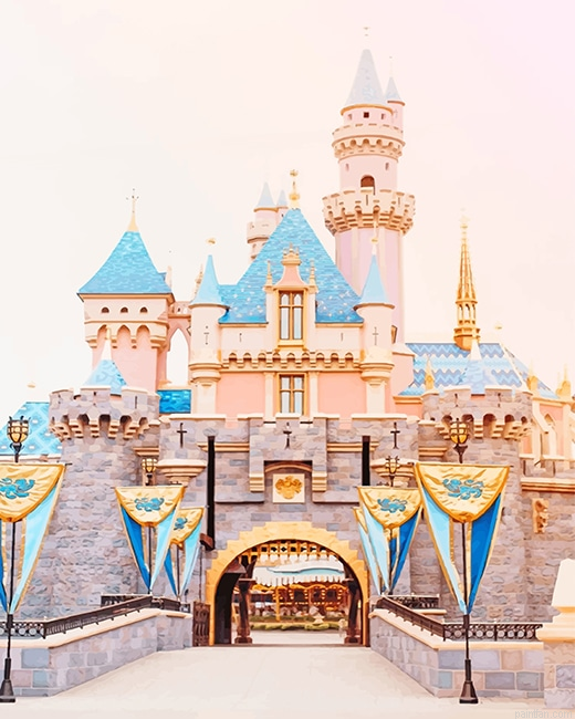 Beautiful Disney Castle New Paint By Numbers.png