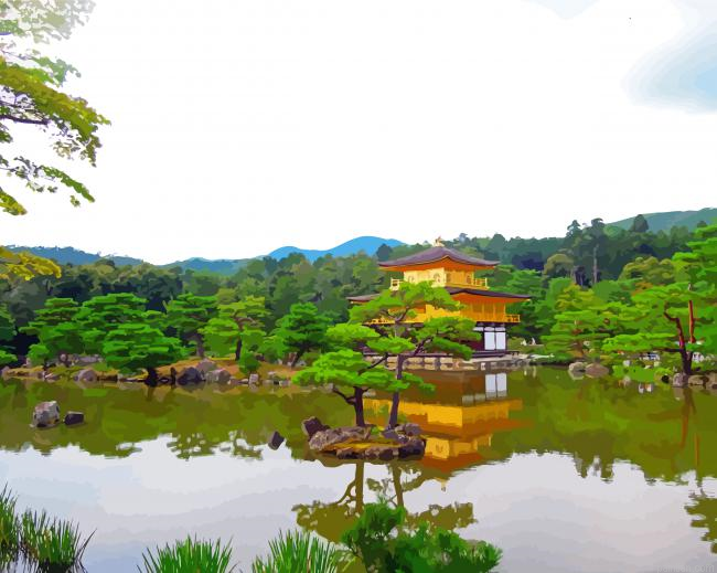 Beautiful Golden Palace Japan Paint By Numbers.png