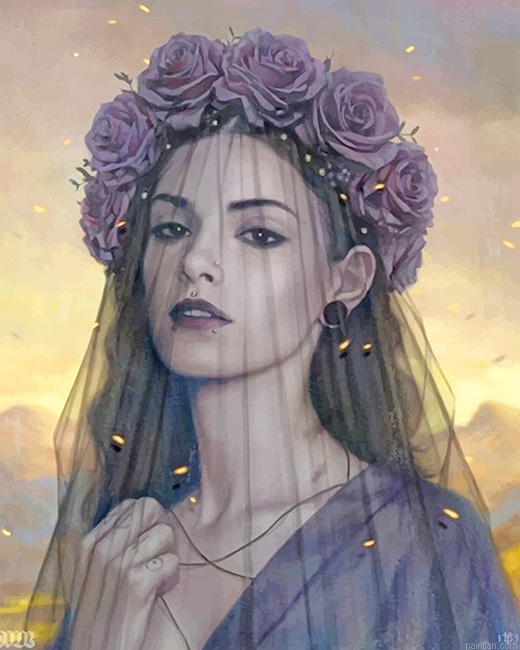 Beautiful Gothic Woman New Paint By Numbers.png