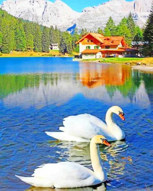 Beautiful Landscape Aesthetic Paint By Numbers.png