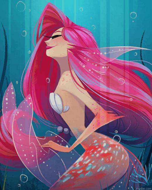 Beautiful Mermaid New Paint By Numbers.png
