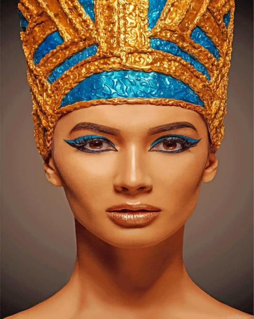 Beautiful Nefertiti Paint By Number.png