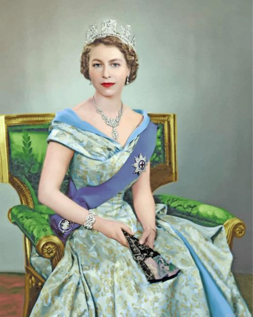 Beautiful Queen Elizabeth Paint By Numbers.png