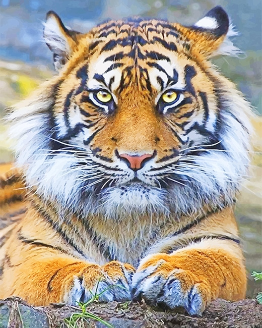 Beautiful Tiger Eyes New Paint By Number.png