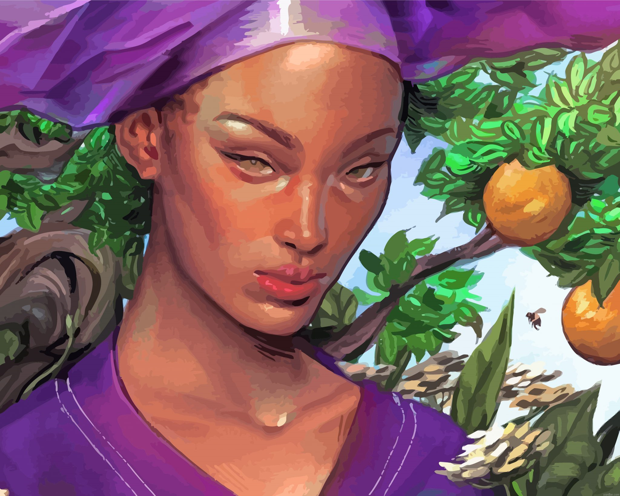 Beautiful Woman Paint By Number.png