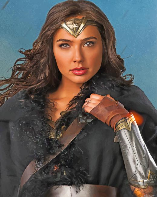 Beautiful Wonder Woman Paint By Number.png