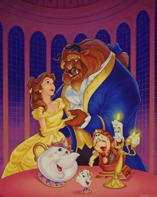 Beauty And The Beast Disney Dancing New Paint By Numbers.png