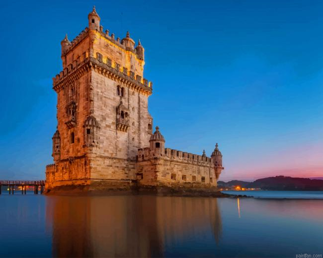 Belem Tower Portugal New Paint By Numbers.png