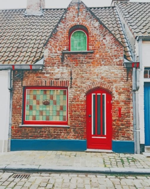Belgiums Houses Architecture Paint By Number.png