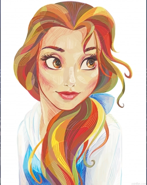 Belle The Beauty And The Beast New Paint By Numbers.png
