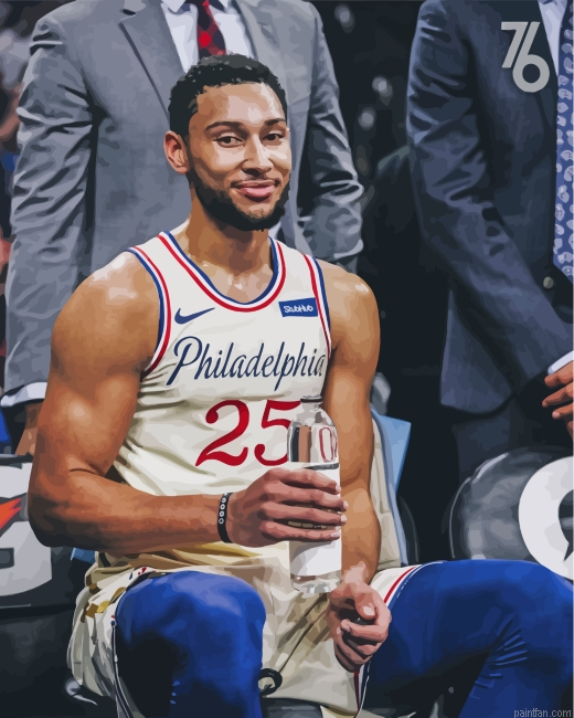 Ben Simmon Philadelphia 76ers Paint By Number.png