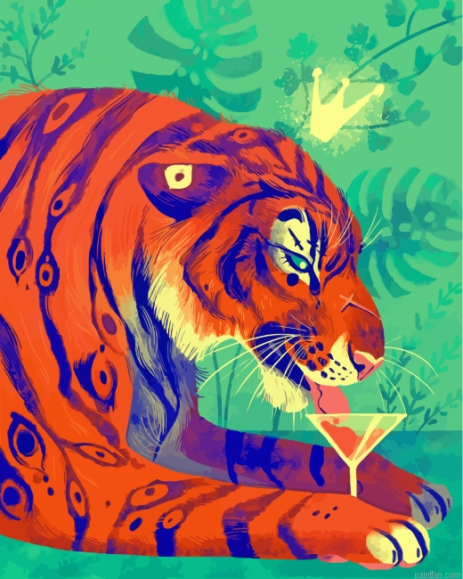 Bengal Tiger Paint By Number.png