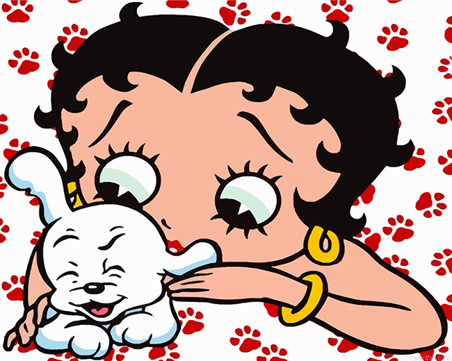 Betty Boop And Her Pet Paint By Number.png