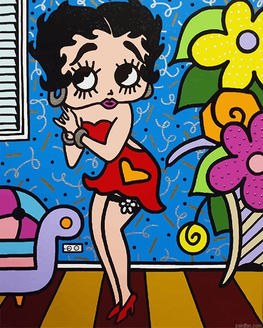 Betty Boop Cartoon New Paint By Numbers.png