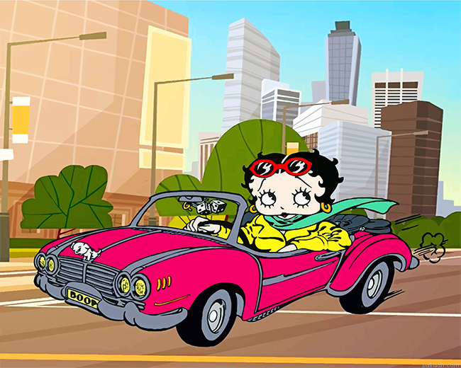 Betty Boop Driving Paint By Number.png
