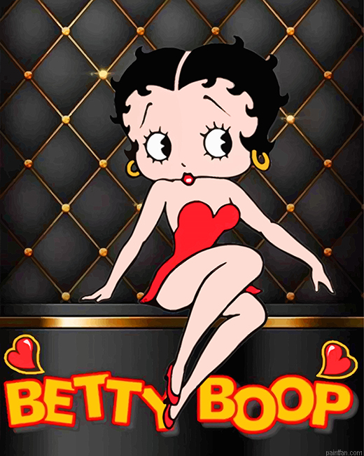 Betty Boop Illustration Paint By Number.png