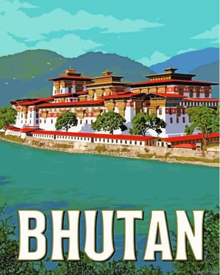 Bhutan Travel Poster Paint By Numbers.png
