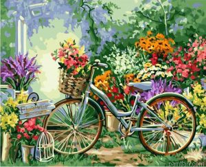 Bicycle Flowers Paint By Numbers.png