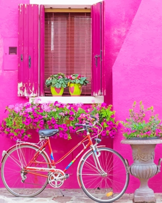 Bicycle In Burano Italy New Paint By Number.png