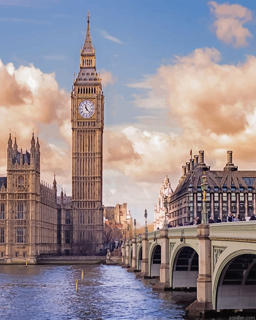 Big Ben And House Of Parliament London New Paint By Numbers.png
