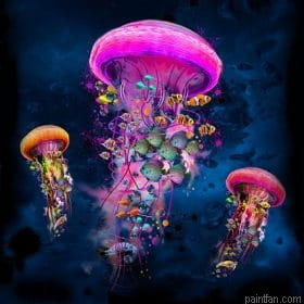 Big Jellyfishes Paint By Numbers.png