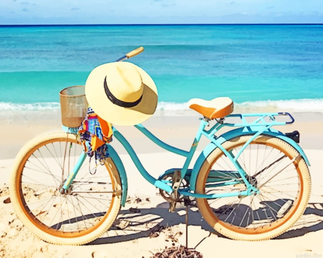 Bike In Beach New Paint By Numbers.png