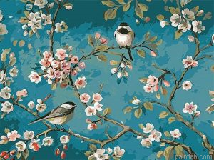 Bird And Flowers Paint By Numbers.png