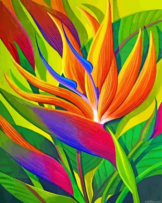 Bird Of Paradise Flower Paint By Number.png