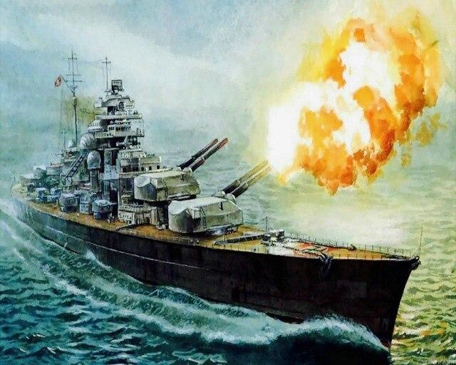 Bismarck On Sea Paint By Numbers.png