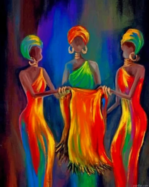 Black African Ladies New Paint By Numbers.png