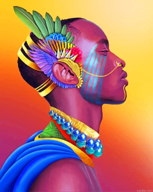 Black African Man New Paint By Numbers.png