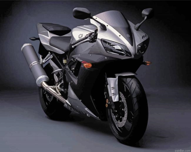 Black And Grey Yamaha Yzf R1 Paint By Numbers.png