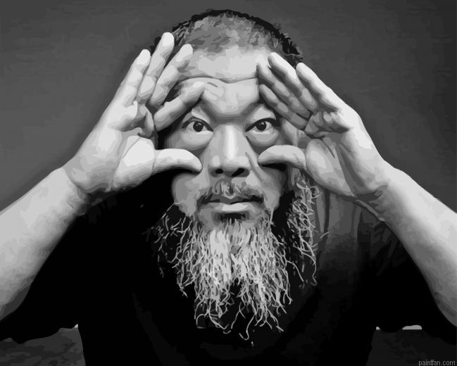 Black And White Ai Weiwei Paint By Numbers.png