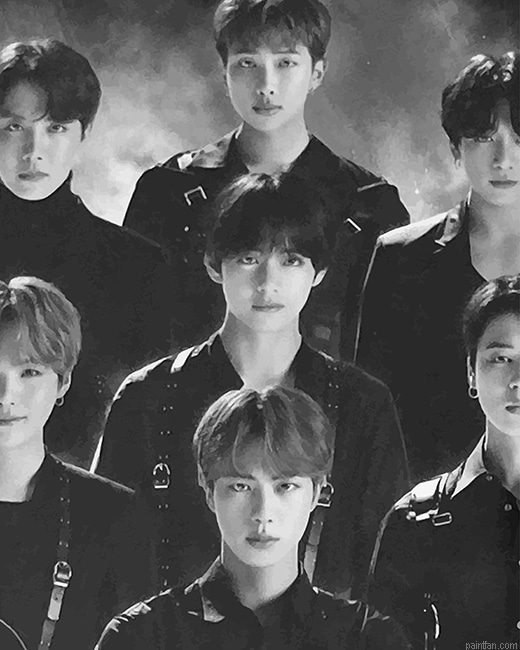 Black And White Bts New Paint By Numbers.png