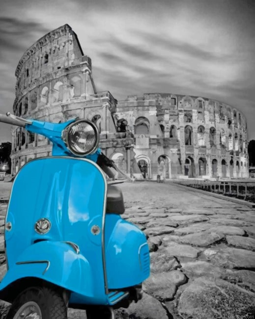 Black And White Blue Motorcycle New Paint By Numbers.png