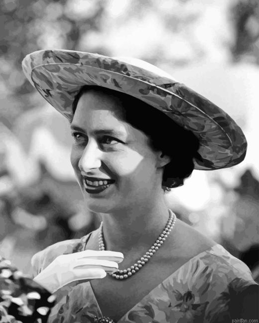 Black And White Princess Margaret Paint By Numbers.png