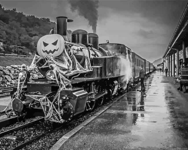 Black And White Train Paint By Numbers.png