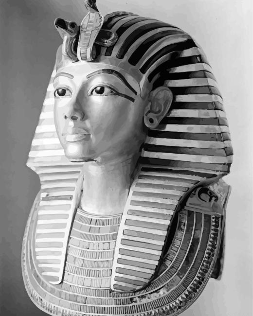 Black And White Tutankhamun Paint By Numbers.png