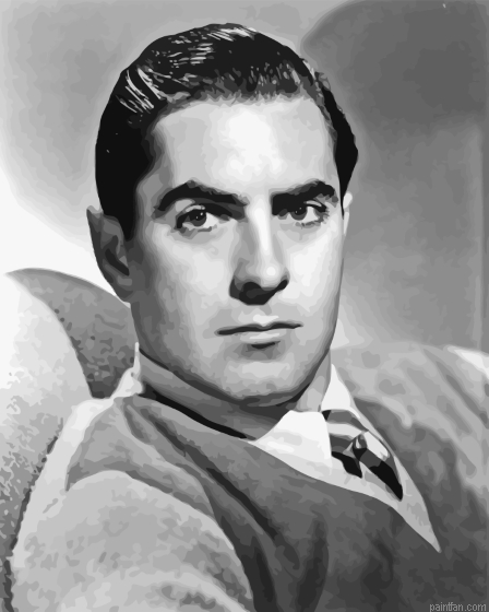 Black And White Tyrone Power Paint By Numbers.png